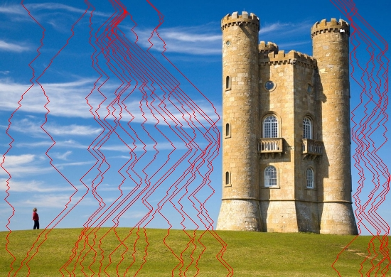A content aware image with seams